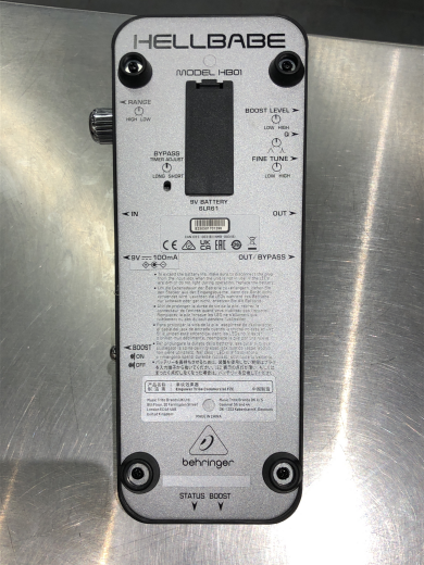 Behringer Hellbabe Ultimate Wah-Wah Pedal With Optical Control